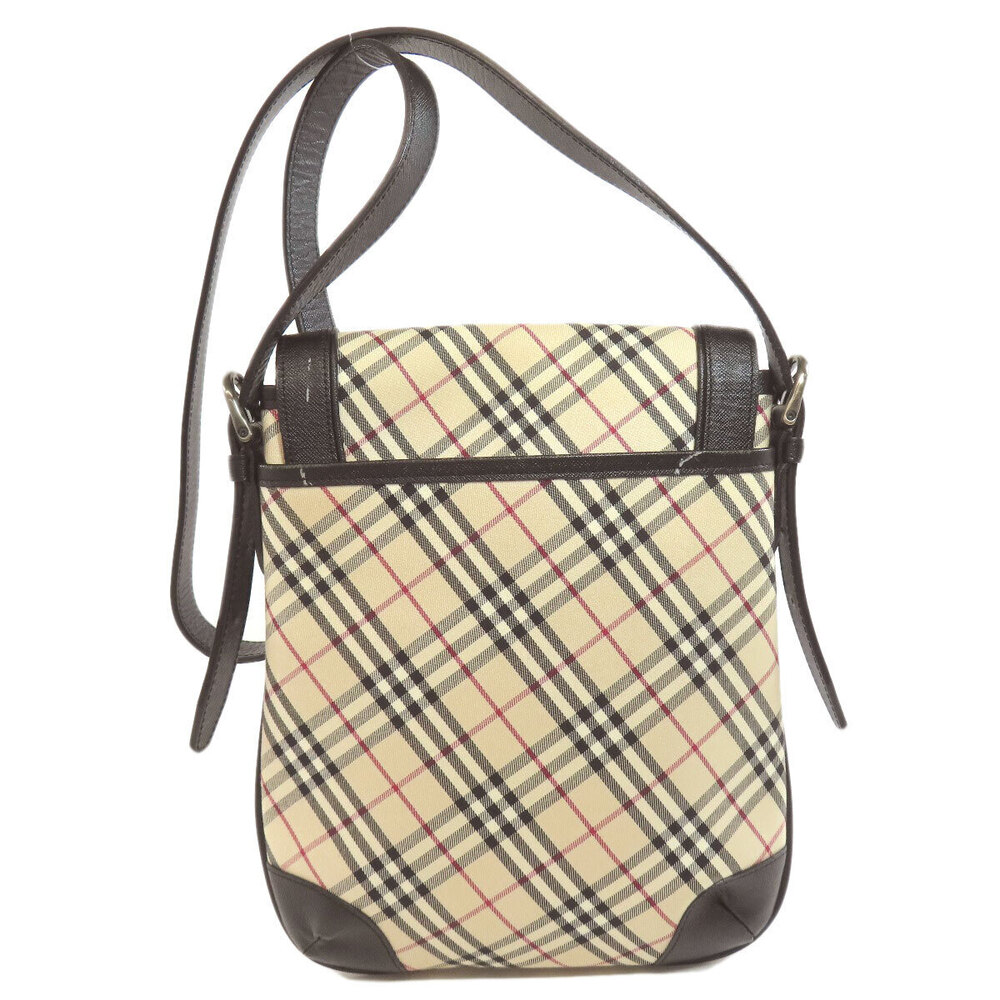 Burberry Shoulder Bag Check Nova Canvas Black